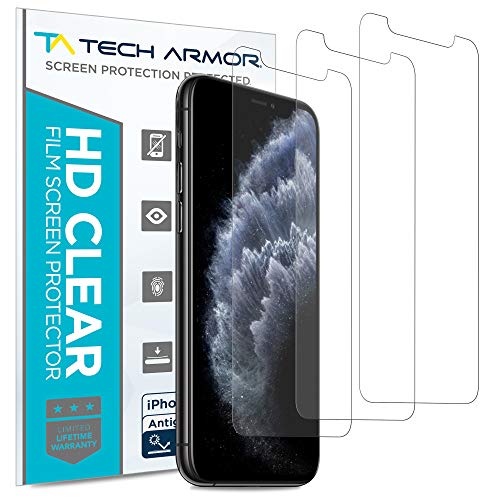 Book Cover Tech Armor Matte Anti-Glare/Anti-Fingerprint Film Screen Protector Designed for Apple iPhone 11 Pro Max and iPhone Xs Max 6.5 Inch 3 Pack 2019