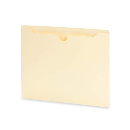 Book Cover Blue Summit Supplies Manila File Jackets, Reinforced Straight Cut Tab, Designed for Use in Standard Hanging Files, Letter Size, 100 Pack