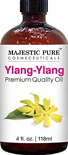 Book Cover Majestic Pure Ylang Ylang Essential Oil - Premium Quality Oil for Aromatherapy, Skincare, Hair Care, & Household Use | 4 fl. Oz