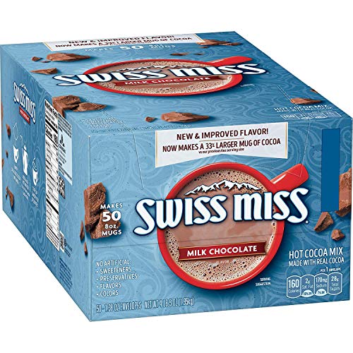 Book Cover Swiss Miss Milk Chocolate Hot Cocoa Mix Packets - 50 ct