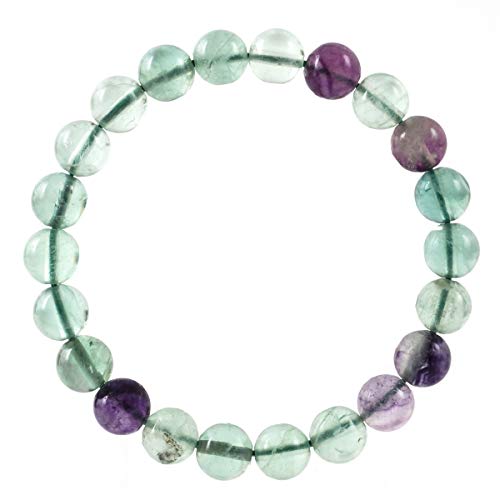 Book Cover Natural Gemstone Bracelet 7.5 inch Stretchy Chakra Gems Stones Healing Crystal Quartz Women Men Girls Gifts (Unisex)