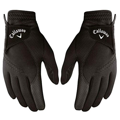 Book Cover Callaway Golf Thermal Grip, Cold Weather Golf Gloves, X-Large, 1 Pair, (Left and Right) , Black