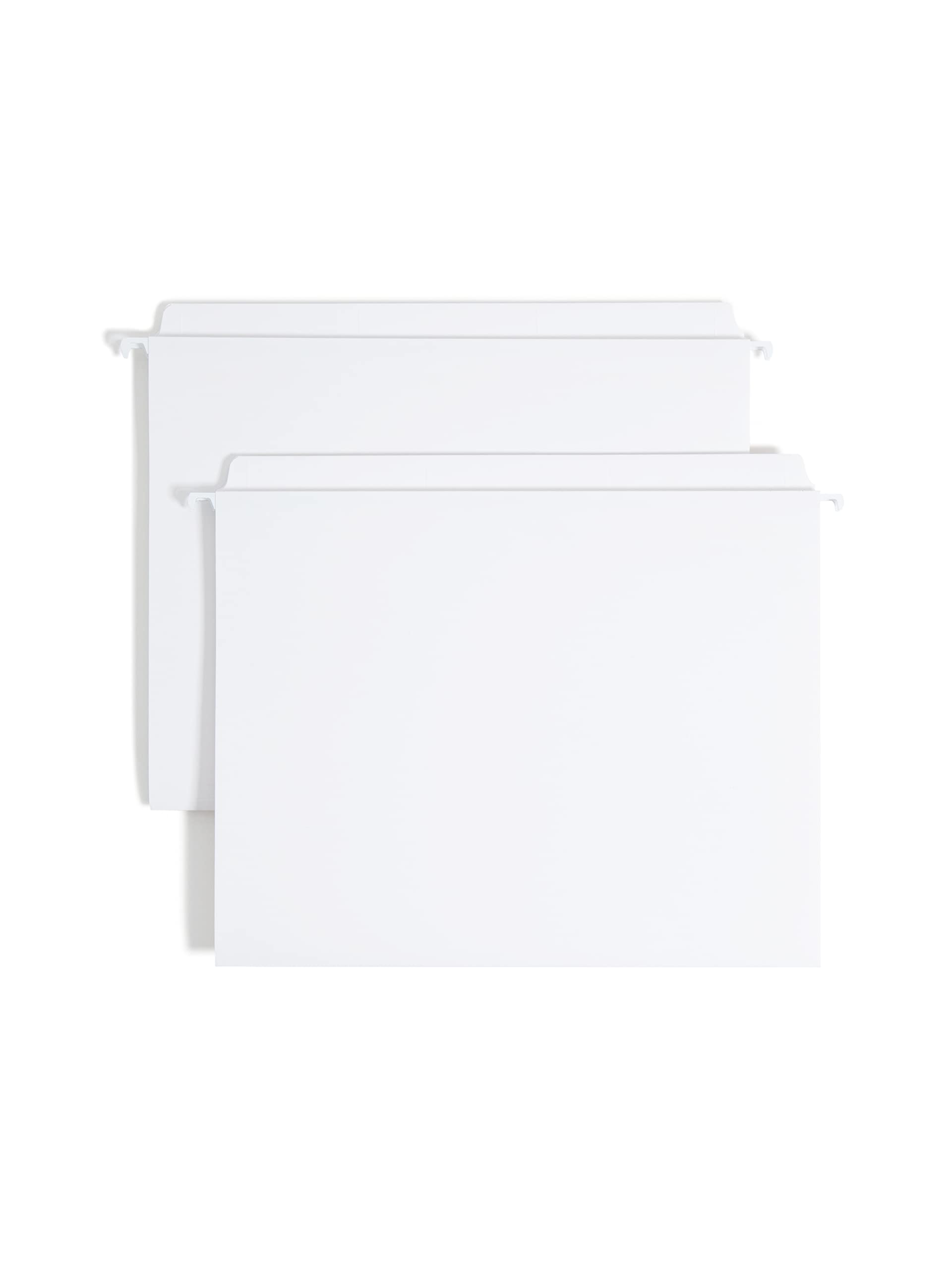 Book Cover Smead FasTab Hanging File Folder, Straight-Cut Built-in Tab, Letter Size, White, 20 per Box, (64102)