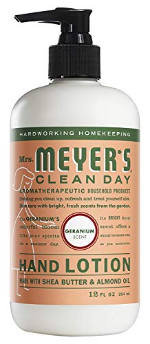 Book Cover Mrs. Meyer's Clean Day Hand Lotion, 12 oz (Geranium, Pack - 3)