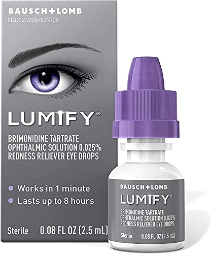 Book Cover Lumify Eye Drops from Bausch + Lomb (Pack of 2), 0.16 fl.oz.