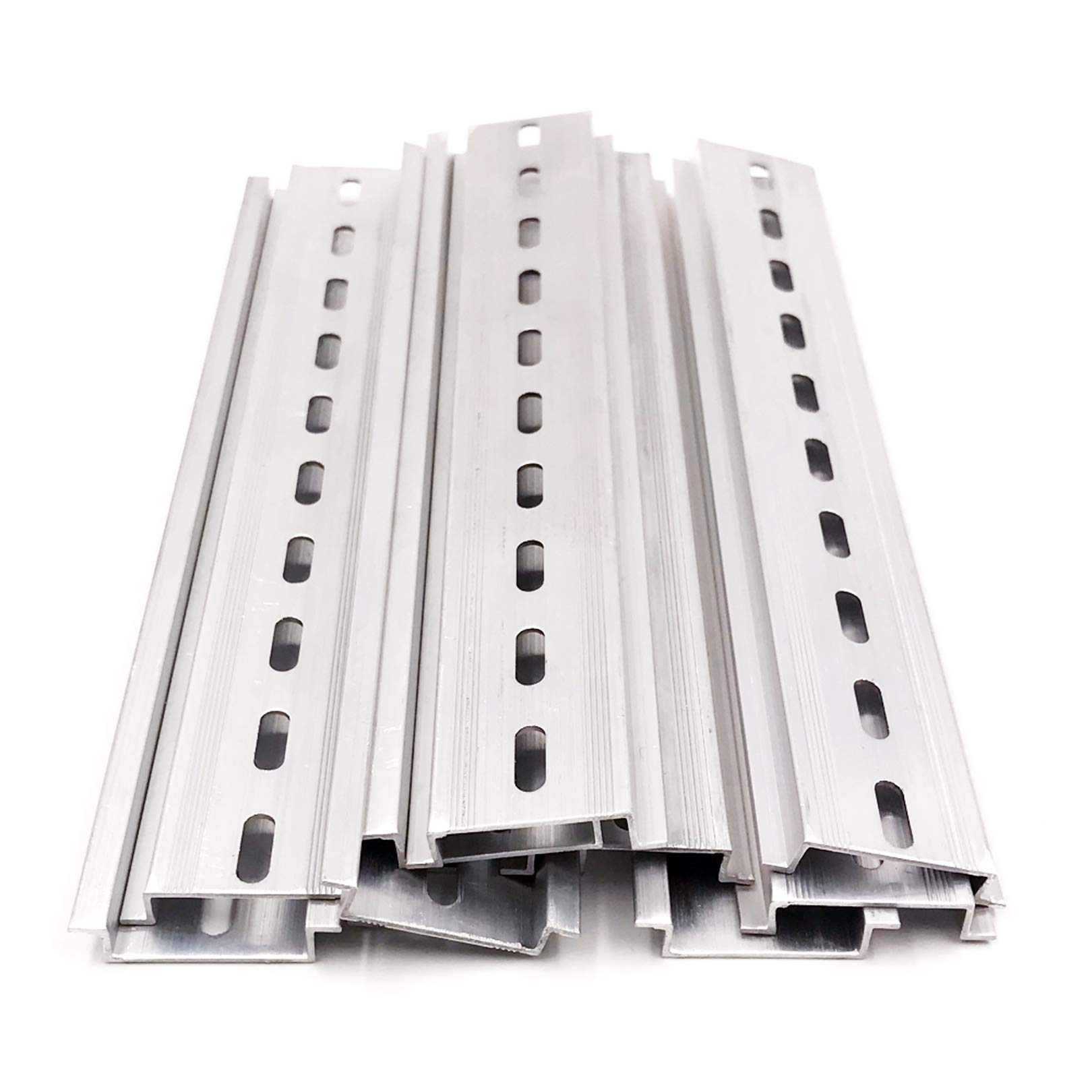 Book Cover Erayco 20 Pieces DIN Rail Slotted Aluminum RoHS 7.5