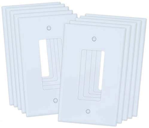 Book Cover ESD Tech Decorator Wall Plate Covers for Light Switch and Electrical Outlet - 1-Gang Standard Size, Receptacle Faceplate, Unbreakable Polycarbonate Thermoplastic Material, UL Listed
