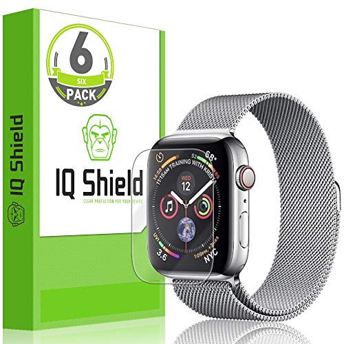 Book Cover IQ Shield Screen Protector Compatible with Apple Watch Series 4 (40mm)(6-Pack)(Max Coverage) LiquidSkin Anti-Bubble Clear Film