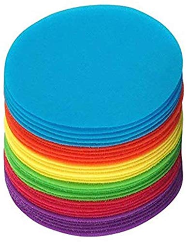 Book Cover SKEMIX Sitting Carpet Spots to Educate, Pack of 30 - 5
