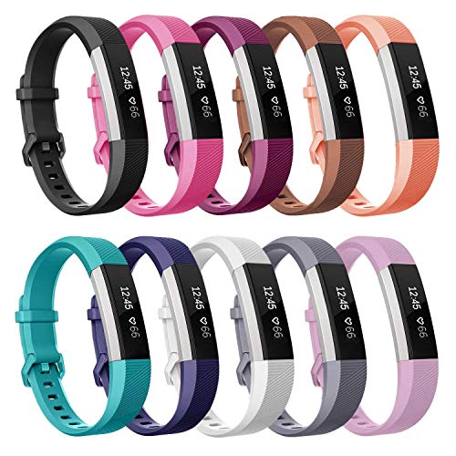 Book Cover GOSETH Compatible with Ace Band, Ace Accessories Bands Watch Buckle Design Replacement Strap Compatible with Ace Fitness Tracker for Kids 8+ (10- Pack)