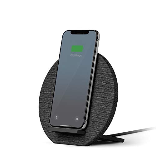 Book Cover Native Union Dock Wireless Charger Stand - High Speed [Qi Certified] 10W Versatile Fast Wireless Charging Stand - Compatible with iPhone 11/11 Pro/11 Pro Max (Slate)