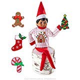 Book Cover The Elf on the Shelf Boy Sweater Set - One Sweater with 5 Attachable Decals - Dress Your Elf 5 Different Ways