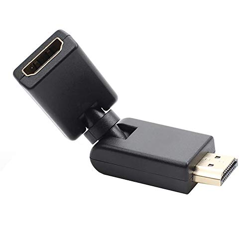 Book Cover HDMI Adapter Any Angle Adjustable Rotation 90 Degree Gold Plated HDMI Connector Support 1080P HDMI Extender