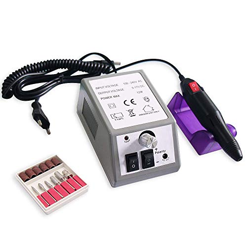 Book Cover Electric Nail Drill Set, Ophanie 11 in 1 PortableÂ ProfessionalÂ Manicure Pedicure Acrylic Nail Kit with 26 PCS Nail Sand Bands for Acrylics Gel Nails