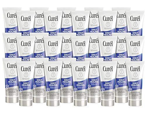 Book Cover CurÃ©l Daily Healing Dry Skin Lotion, Hand and Body Moisturizer, 1 Ounce Travel Size, 30-pack, with Advanced Ceramide Complex, helps to Repair Moisture Barrier
