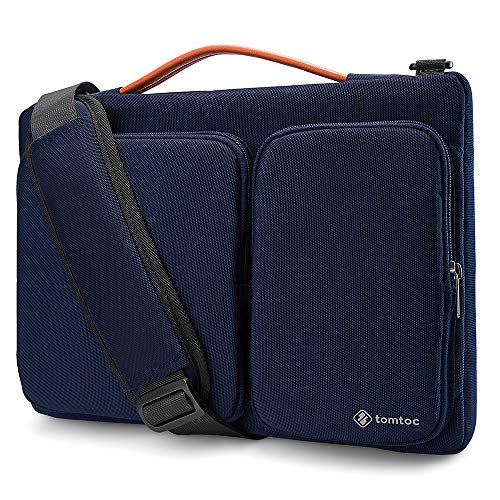 Book Cover tomtoc 360 Protective Laptop Shoulder Bag for 15.6 Inch Acer Aspire 3/5/7 Laptop, HP Pavilion 15.6, Dell Inspiron 15 3000, 15.6 ASUS ROG Zephyrus and ASUS Lenovo Samsung 15 Inch Notebook
