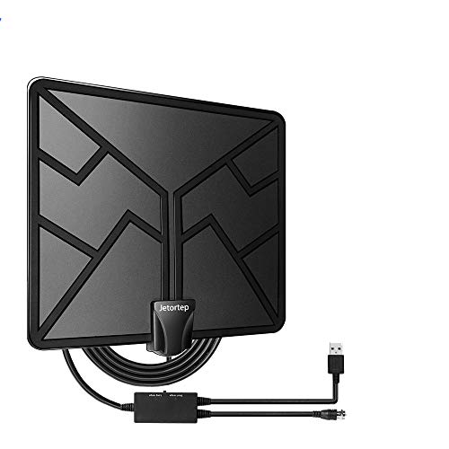 Book Cover HDTV Antenna 85 Miles Range, Indoor TV Antenna Amplified Digital HD Antenna Free Channels with High Definition Antenna Signal Booster, Easy Installation Long Coax Cable - High Reception