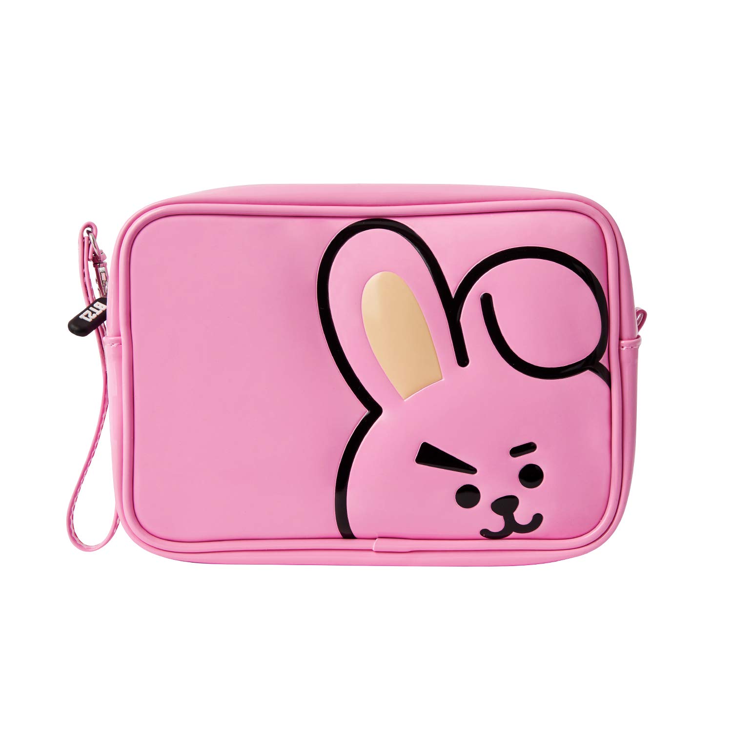 Book Cover BT21 Official Merchandise by Line Friends - COOKY Enamel Cosmetic Bag Travel Pouch for Toiletry and Makeup
