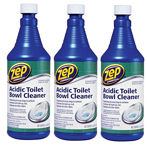 Book Cover Zep Commercial Acidic Toilet Bowl Cleaner, 32 Ounce - 3 PACK