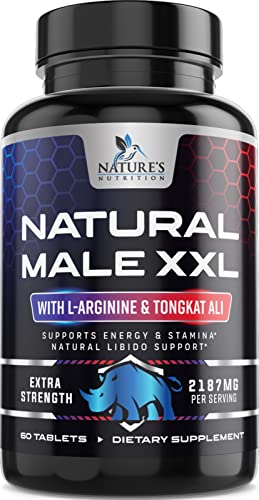 Book Cover Natural Male Booster for Men - Male Enhancing Supplement - Natural Performance Booster for Energy, Endurance, Size, Stamina, Strength & Muscle Recovery Support with L-Arginine, Tongkat Ali - 60 Pills