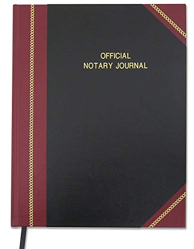 Book Cover BookFactory Official Notary Journal/Log Book 96 Pages 8.5