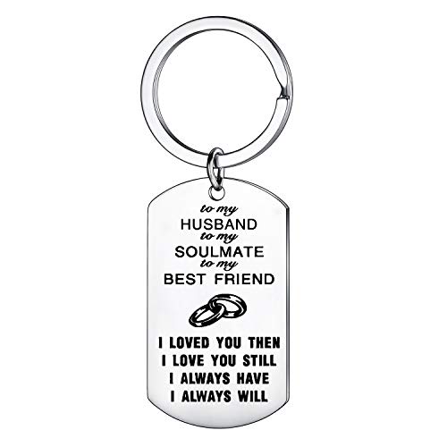 Book Cover Husband Gifts To My Husband Keychain To My Soulmate Love Valentines Day Anniversary Day Gifts Christmas Gift For Husband From Wife