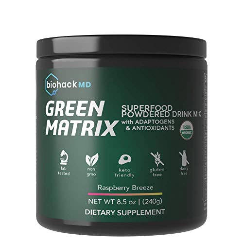 Book Cover Green Matrix | Organic Green Superfood Powder | Green Powdered Formula Mix | Formulated by Dr. John Limansky MD,