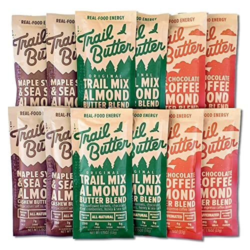 Book Cover Trail Butter, Lil’ Squeeze 12-Pack Almond Butter Blend (1.15oz/each), Lil Squeeze Variety 12-Pack