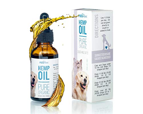 Book Cover PetPeak Premium Hemp Oil for Pets 500 mg Hip & Joint Supplement for Dogs & Cats | Antioxidant & Anti-Inflammatory for Arthritis, Better Mood & Sleep, Reduced Pain & Enhanced Immune System