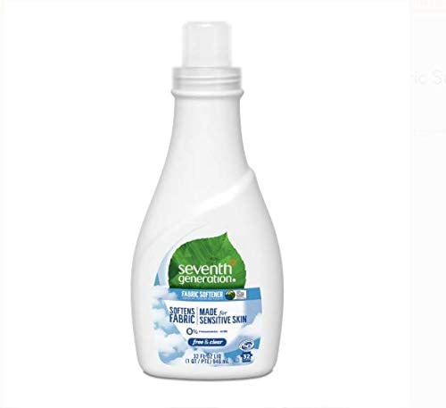 Book Cover Seventh Generation Natural Fabric Softener - Free & Clear - 32 oz - 3 pk