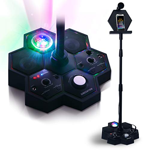 Book Cover Singsation All-In-One Karaoke System & Party Machine - Performer Speaker w/Bluetooth Microphone Sing Stand - No CDs! - Kids or Adults Can Use YouTube for Favorite Karaoke Videos or Songs