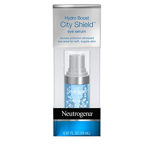 Book Cover Neutrogena Hydro Boost City Shield Hydrating Eye Serum with Hyaluronic Acid, Antioxidants, and Multivitamin Capsules for Pollution Stressed Skin, Oil-Free and Non-Comedogenic.47 fl. oz
