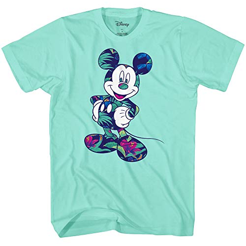 Book Cover Disney Mickey Mouse Tropical Mint Green Disneyland World Tee Funny Humor Kids Youth Boys Graphic T-Shirt Apparel