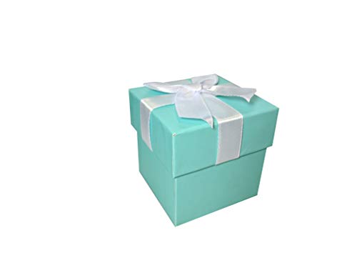 Book Cover Robbins Egg Blue Jewelry Gift Favor Boxes - 12 Boxes