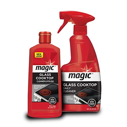 Book Cover MAGIC Glass Cooktop Cream Cleaner & Polish - 16 oz. and Daily Cleaner - 14 Ounce - Cleans and Protects Glass and Ceramic Smooth Top Ranges with its Gentle Formula
