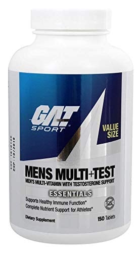 Book Cover GAT Mens Multi + Test, Multivitamin with Testosterone Support (150 Tablets) | 2-Pack