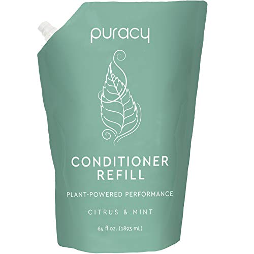 Book Cover Puracy Natural Conditioner Refill, 64 Ounce, Reformulated for All Hair Types, Silicone-Free, Salon Grade, 1/2 Gallon