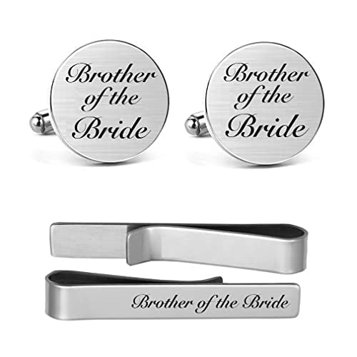 Book Cover MUEEU Father of the Bride Cufflink Engraved I Will Always Be Your Little Girl Dad Father Tie Bar