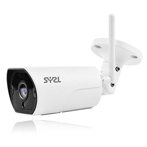 Book Cover SY2L 960P Outdoor WiFi Wireless Security Bullet Camera, Two-Way Audio, IR LED Night Vision, Motion Detection Alarm/Recording, Support Max 64GB SD Card, Home Video Weatherproof Surveillance IP Camera