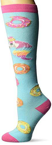 Book Cover K. Bell Women's Food & Drink Novelty Casual Knee High Socks