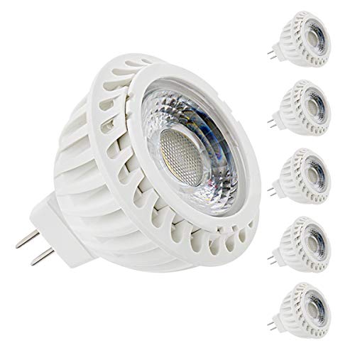 Book Cover JandCase MR16 LED Bulb, Dimmable LED Lights, 30W Halogen Equivalent, 3 Watts, Daylight White 6000K, 300LM, Track Lighting, 6 Pack