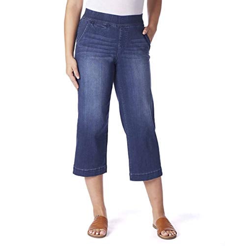 Book Cover Jag Jeans Women's Eliana Wide Pull on Crop Trouser