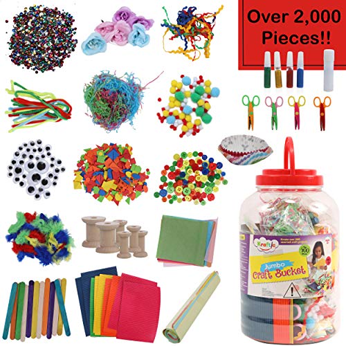 Book Cover Kraftic All in One Jumbo Craft Bucket, Create Over 200 Assorted Craft Projects
