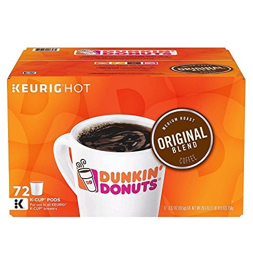 Book Cover Dunkin' Donuts Original Blend Coffee K-Cup Pods, 72 Count