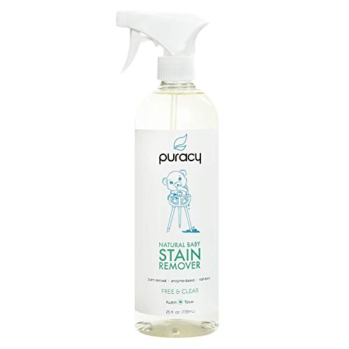 Book Cover Puracy Natural Baby Laundry Stain Remover, Enzyme Odor Eliminator, Free & Clear, 25 Fl.Oz