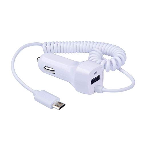 Book Cover Carhope Micro USB Car Charger, Ultra Rapid Retractable Dual-Port Micro USB Charger Adapter Samsung Galaxy S7 S6 S5 S4 S3 J7 Galaxy Tab Note 5 4 3 2 Google Nexus 7 Extra USB Port