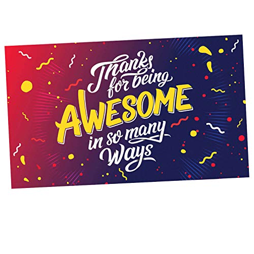 Book Cover Thank You Appreciation Gifts Cards - You Are Awesome Recognition, Encouragement and Kindness Notes for Employees, Teachers, Staff, Graduation, Friends, Family, Co-Workers - Box of 100