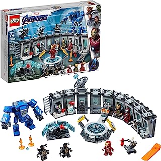 Book Cover LEGO Marvel Avengers Iron Man Hall of Armor 76125 Building Kit (524 Piece)