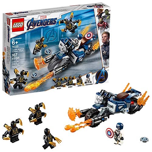 Book Cover LEGO Marvel Avengers Captain America: Outriders Attack 76123 Building Kit (167 Piece)