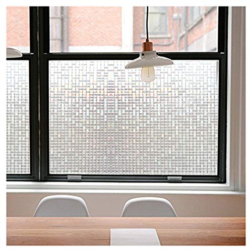 Book Cover Privacy Window Films, Translucent Glass Tint Static Cling Treatment Reflects Rainbow Effect with Sunlight - Home Security and Decorative, Heat Control, UV Prevention (Crystal Mosaic, 17.7x78.7 Inches)